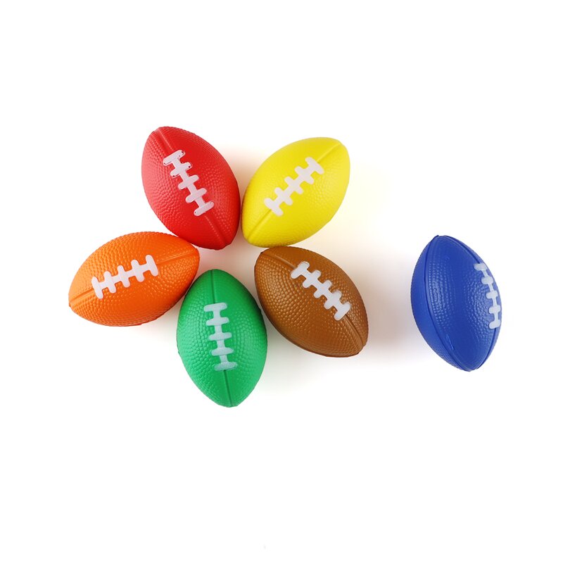 Football Stress Ball Factory - OEM Hot Selling Custom Logo PU Foam Anti-Stress Solid American Football Squeeze