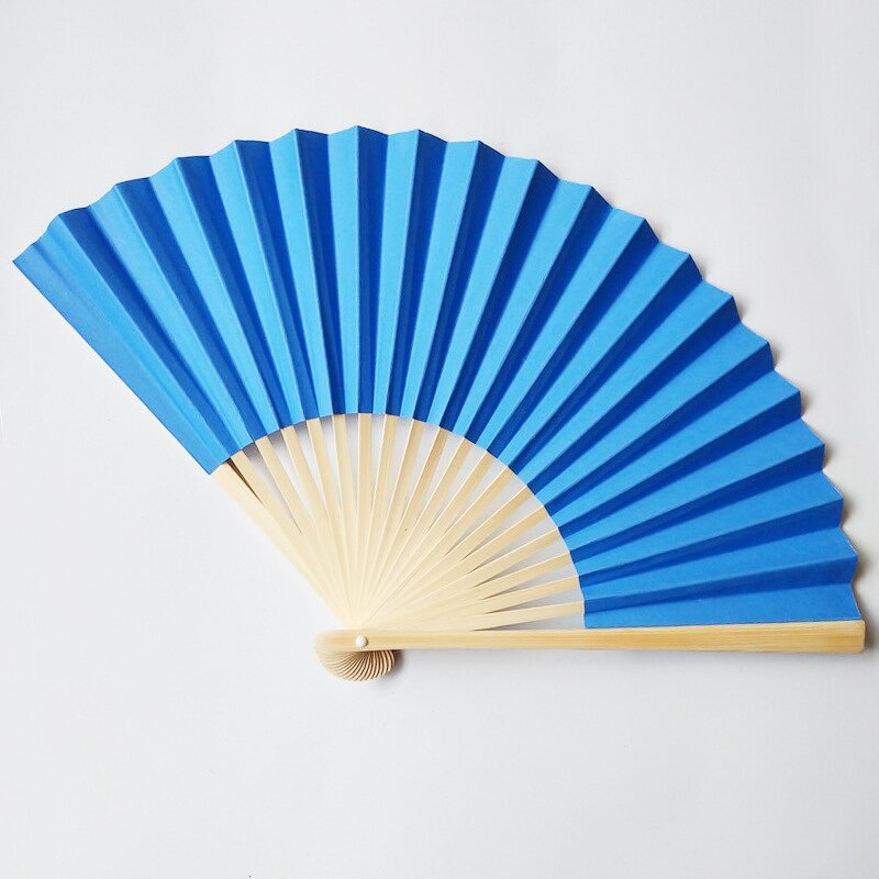 Paper Fan Factory - OEM Colored Blank Folding Fan Children's Painting Diy Handmade Preschool Education