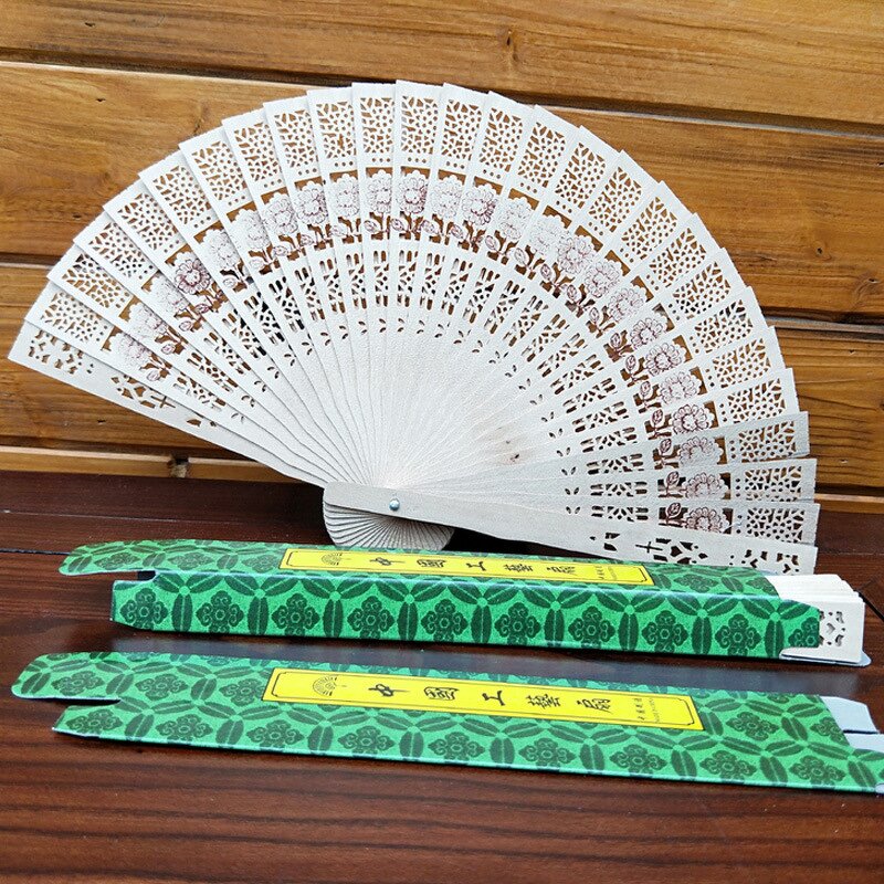 Hand Held Fan Factory - OEM Customer Logo High Quality One Side Printing Bamboo Rib Mini