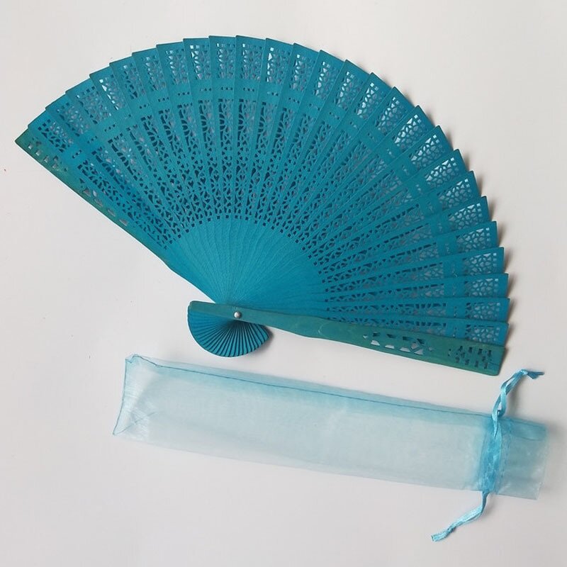 Hand Held Fan Factory - OEM Customer Logo High Quality One Side Printing Bamboo Rib Mini
