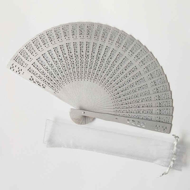 Hand Held Fan Factory - OEM High Quality Customer Logo One Side Printing Chinese Bamboo Rib