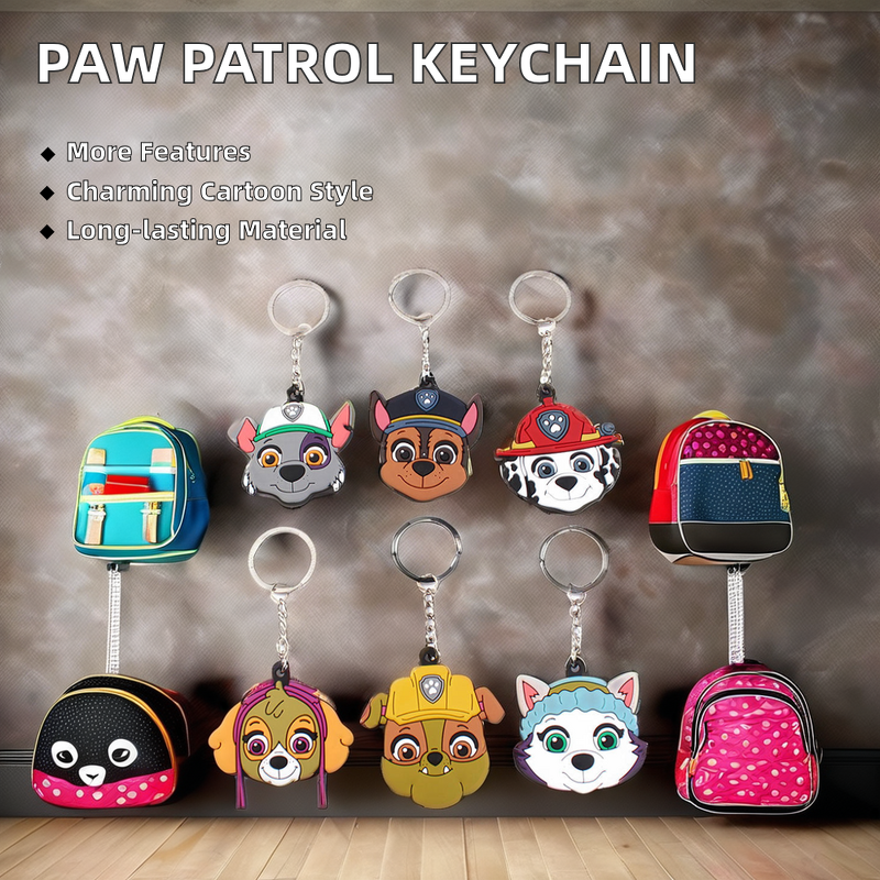 Keychain Pendant Factory - OEM Hot Sales Cute Dog Rubber Backpack Decoration