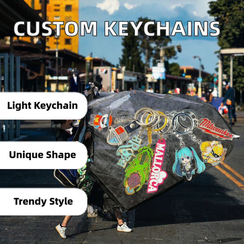 Enamel Keychains Factory - OEM Custom 2D/3D Metal Fashion Design Lightweight Hard-Wearing Zinc Alloy Keyring