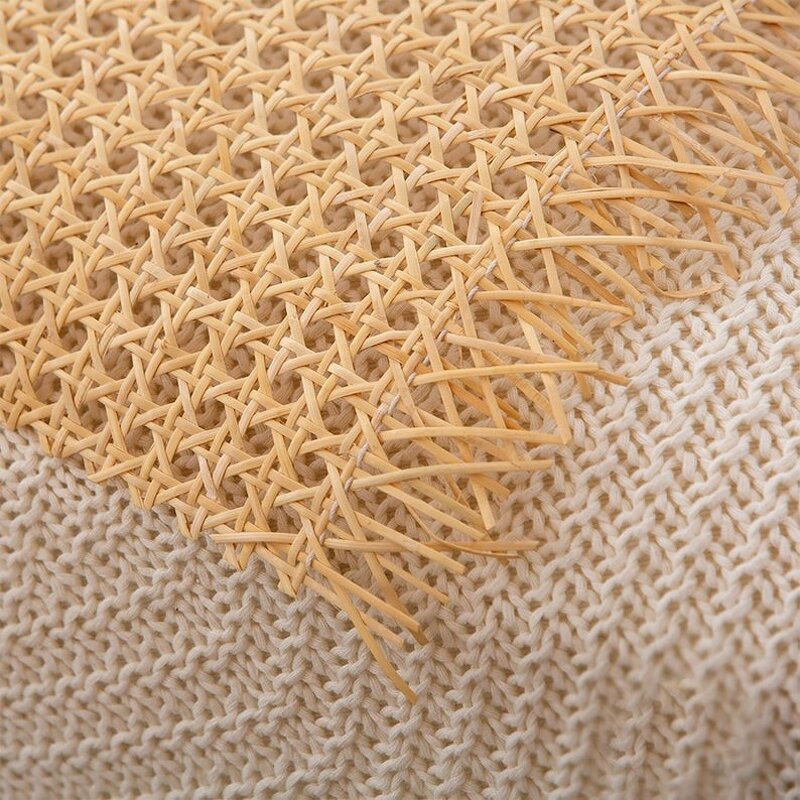 Rattan Webbing Factory - OEM Grid Rolls Premium Quality Natural Cane Webbing Weave Wholesale