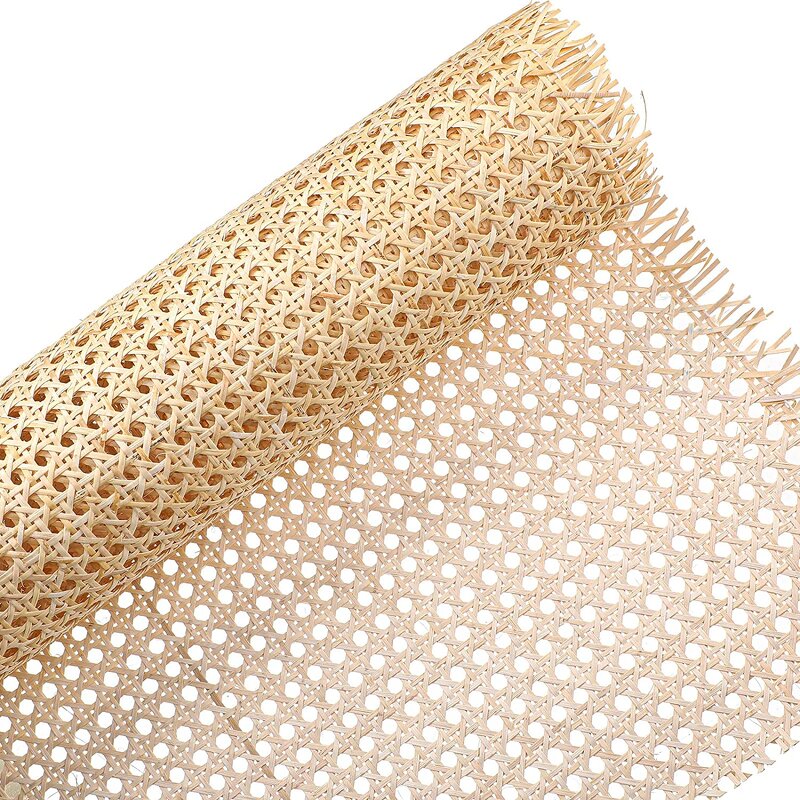 Rattan Webbing Factory - OEM Wholesale Furniture Decoration Natural 23.6 Inch Open Mesh Cane Roll
