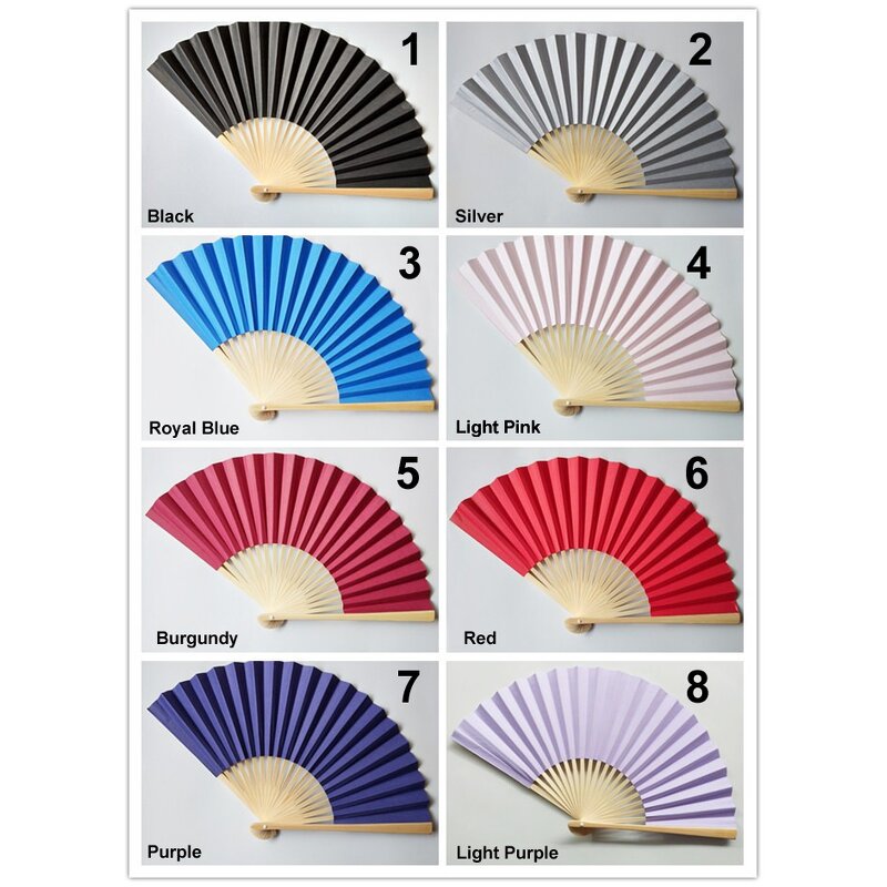Paper Fan Factory - OEM Colored Blank Folding Fan Children's Painting Diy Handmade Preschool Education