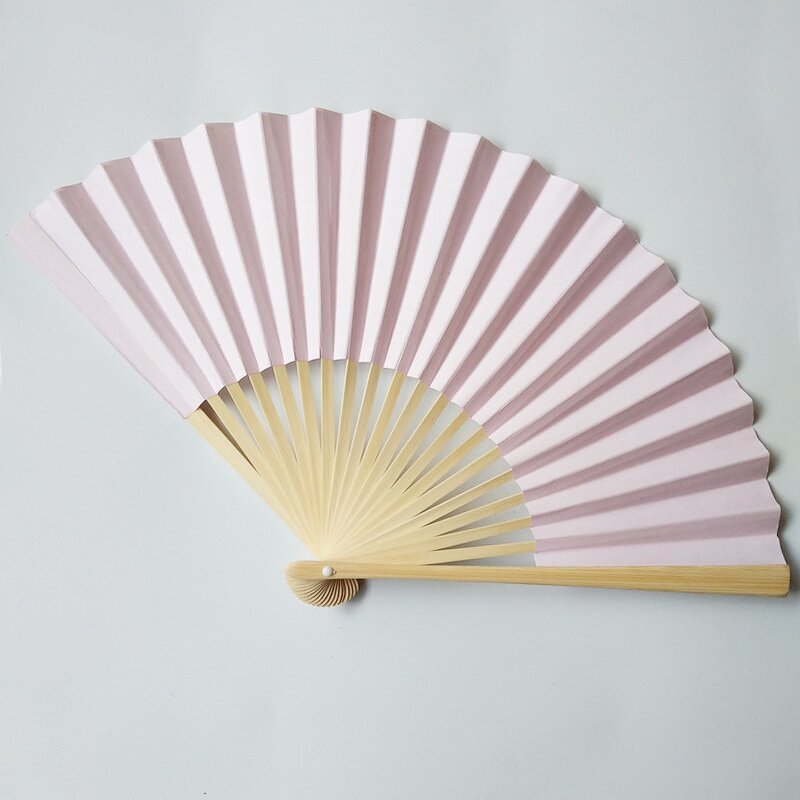 Paper Fan Factory - OEM Colored Blank Folding Fan Children's Painting Diy Handmade Preschool Education