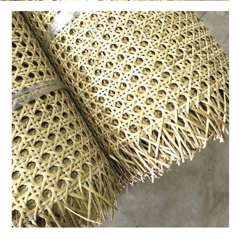 Rattan Cane Webbing Factory - OEM Wholesale Open Mesh Natural Raw Material Woven Roll for Furniture Manufacturer