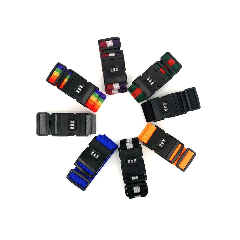 Suitcase Bind Strap Factory - OEM Promotional Adjustable TSA Lock Scale Luggage Strap Belt