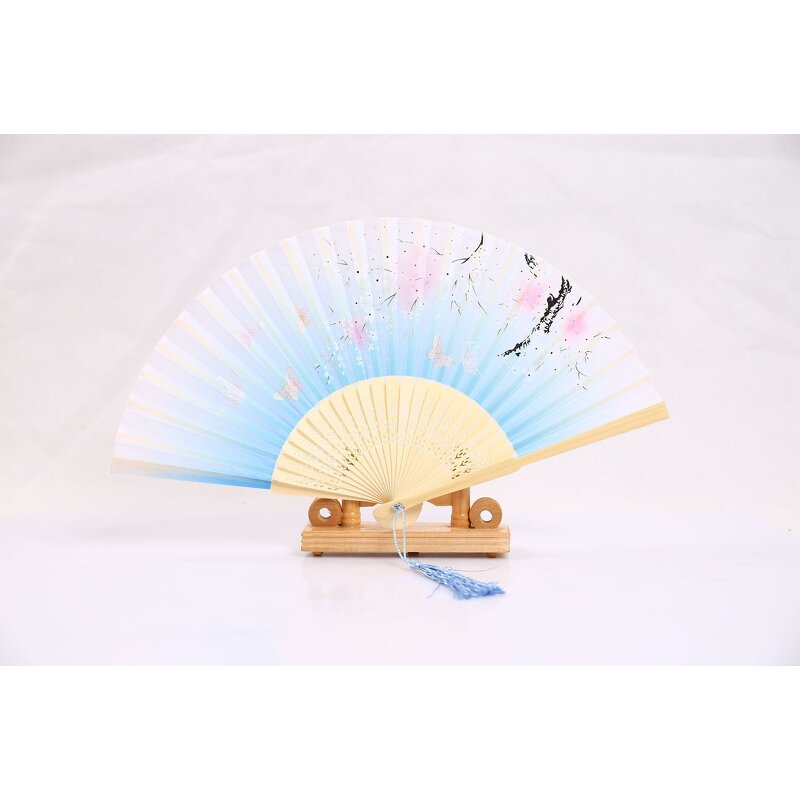 Folding Fan Factory - OEM Eco Friendly Wedding Gifts Hand Silk Fans Custom Printed Folding Carved