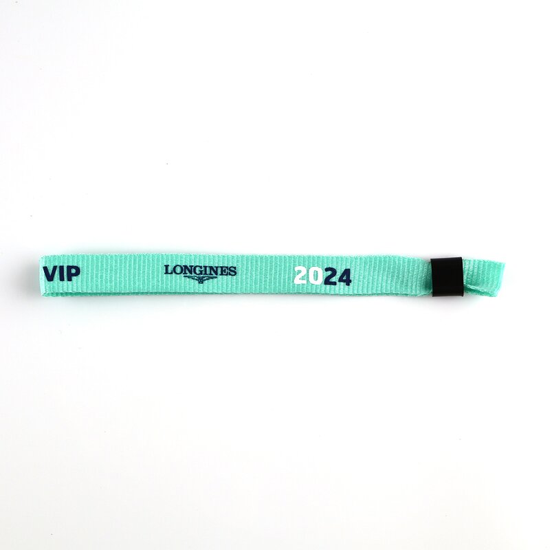 Event Wrist Bands Factory - OEM Custom Adjustable Eco Friendly Woven Fabric Lanyards Bracelet