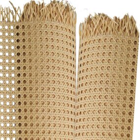 Rattan Webbing Factory - OEM Grid Rolls Premium Quality Natural Cane Webbing Weave Wholesale