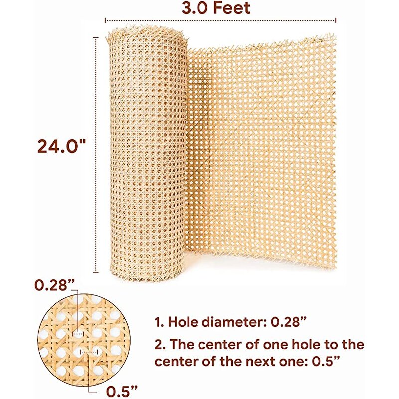 Rattan Cane Webbing Factory - OEM Wholesale Open Mesh Square Pattern Natural Jute Roll for Home Furniture