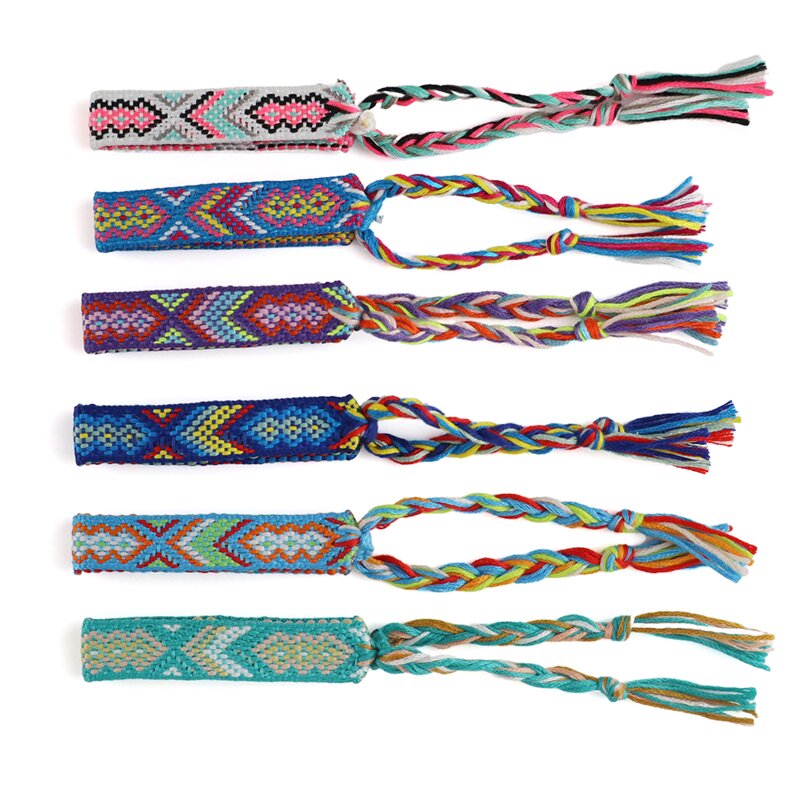 Braided Wristband Factory - OEM Fashion Customized Summer Colorful Bohemian Personality Adjustable Friendship
