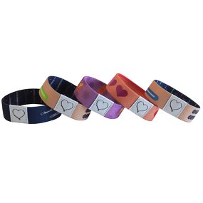 Polyester Bracelet Factory - OEM Cheap Custom Fashion Elastic Woven NFC Wristband