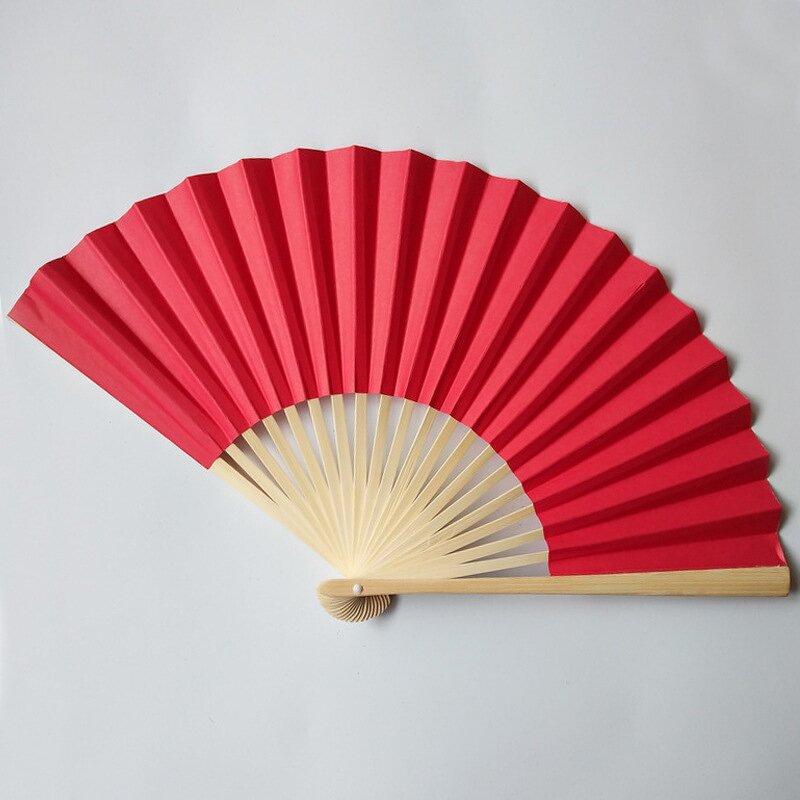 Paper Fan Factory - OEM Colored Blank Folding Fan Children's Painting Diy Handmade Preschool Education