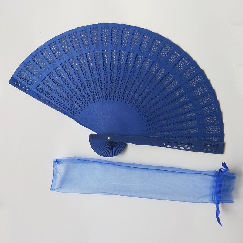 Hand Held Fan Factory - OEM Customer Logo High Quality One Side Printing Bamboo Rib Mini