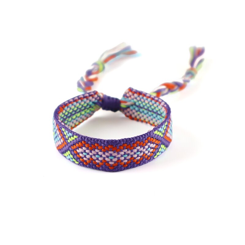 Braided Wristband Factory - OEM Fashion Customized Summer Colorful Bohemian Personality Adjustable Friendship