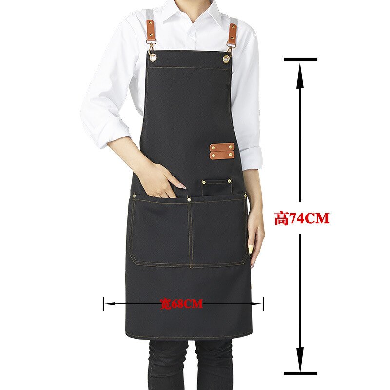 Canvas Apron Factory - OEM Wholesales Waterproof High Quality Printing Logo Customized Unisex Leather Accessories