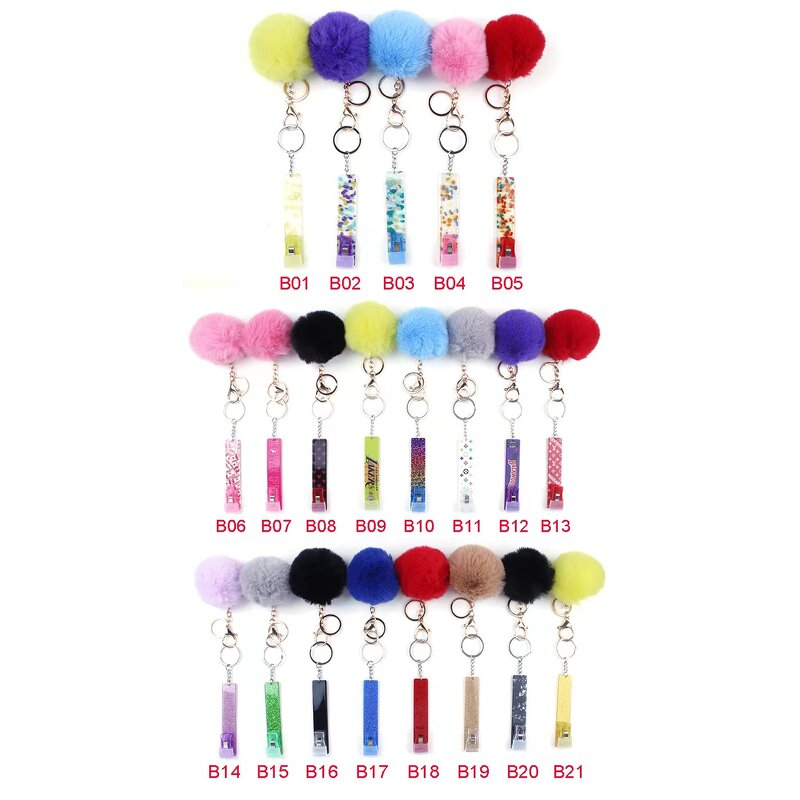 Card Grabber Factory - OEM Hot Sale Custom Logo Atm Acrylic Material Keychain Credit Card Puller for Long Nails