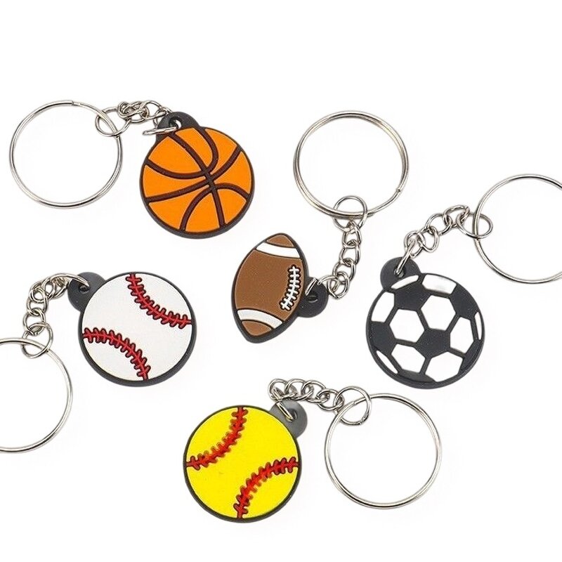 Keychain Factory - OEM Wholesale Promotional Custom 3d Cute Rubber Key Chains With Metal Key Ring