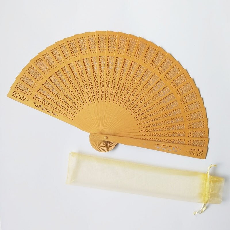 Hand Held Fan Factory - OEM High Quality Customer Logo One Side Printing Chinese Bamboo Rib