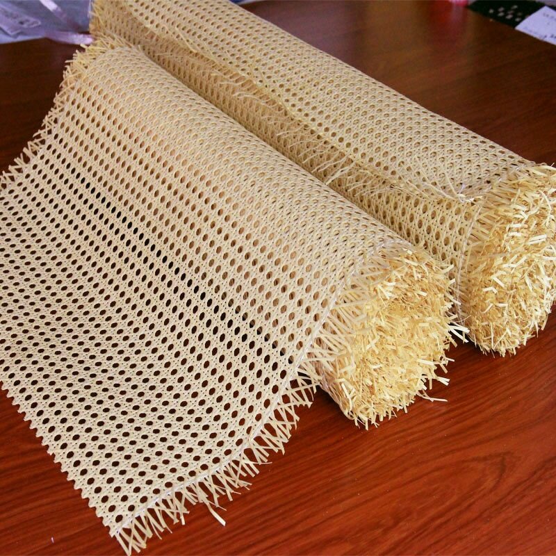 Rattan Webbing Factory - OEM Grid Rolls Premium Quality Natural Cane Webbing Weave Wholesale