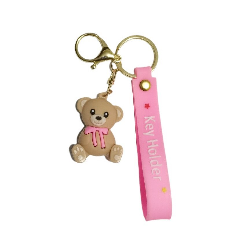 PVC Keychain Factory - OEM Wholesale Promotional Custom 3D Cute Hello Kitty Key Chain Big-Eared Dog Frog