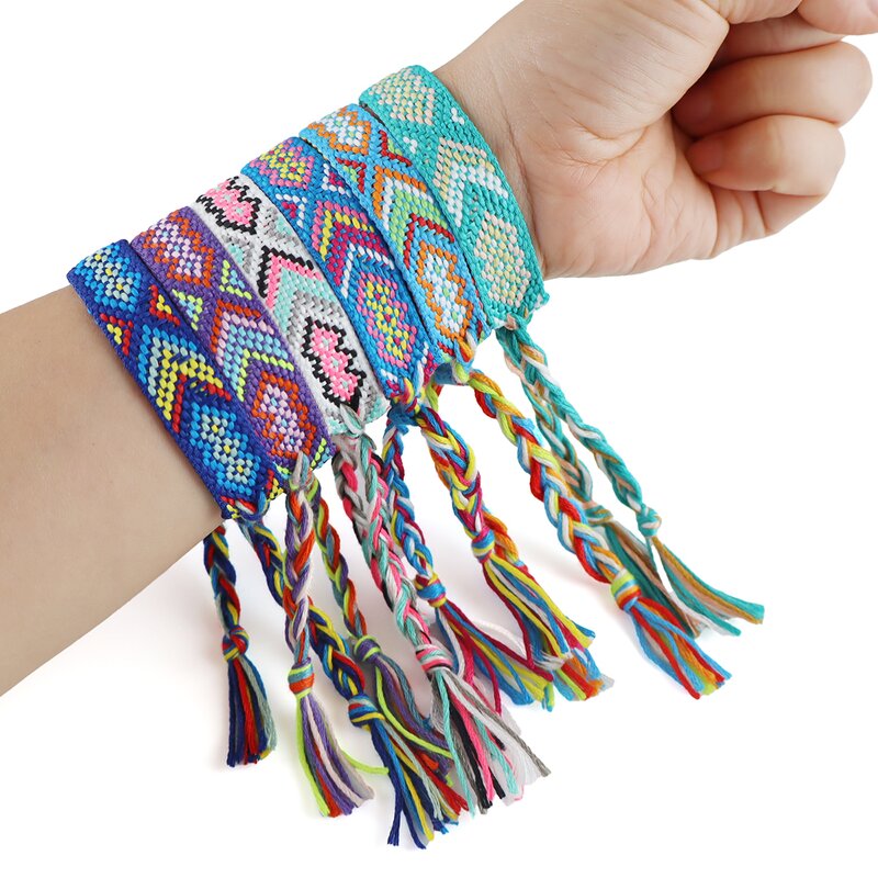 Braided Wristband Factory - OEM Fashion Customized Summer Colorful Bohemian Personality Adjustable Friendship