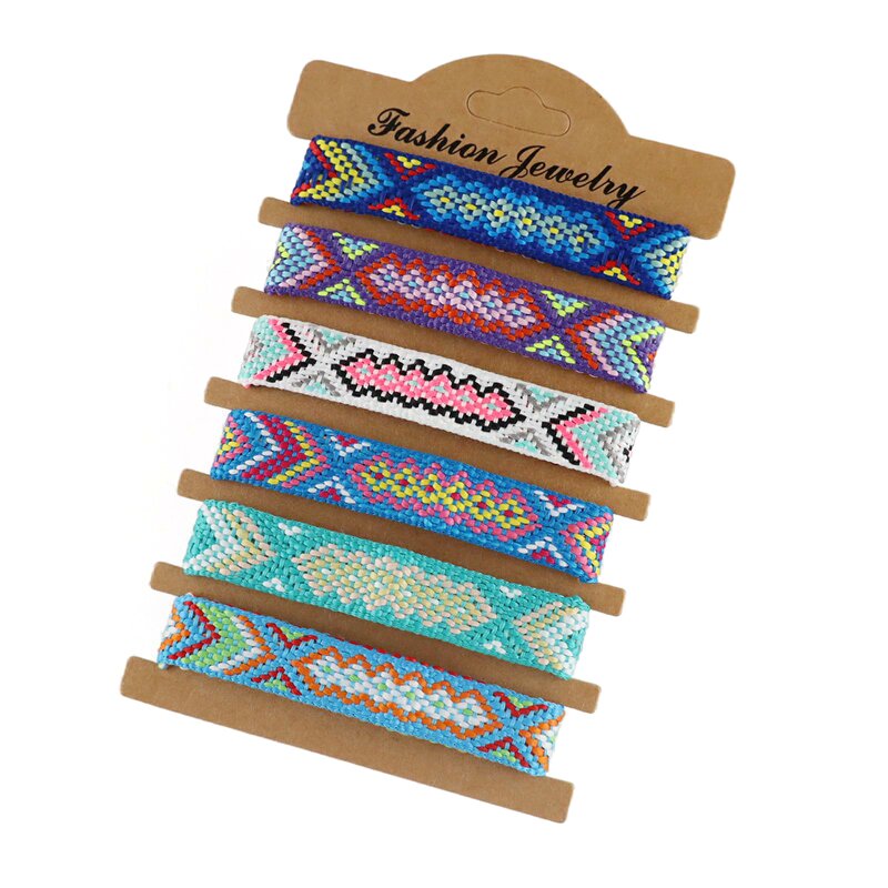Braided Wristband Factory - OEM Fashion Customized Summer Colorful Bohemian Personality Adjustable Friendship