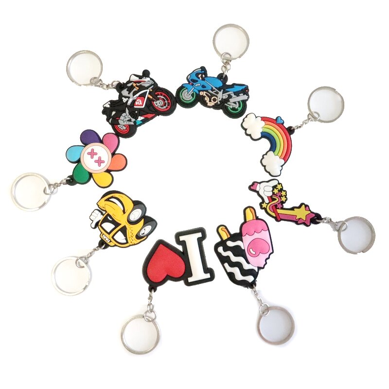 PVC Keychain Factory - OEM Custom Ring Key Chains Designer Logo 3D/2D Soft Rubber PVC