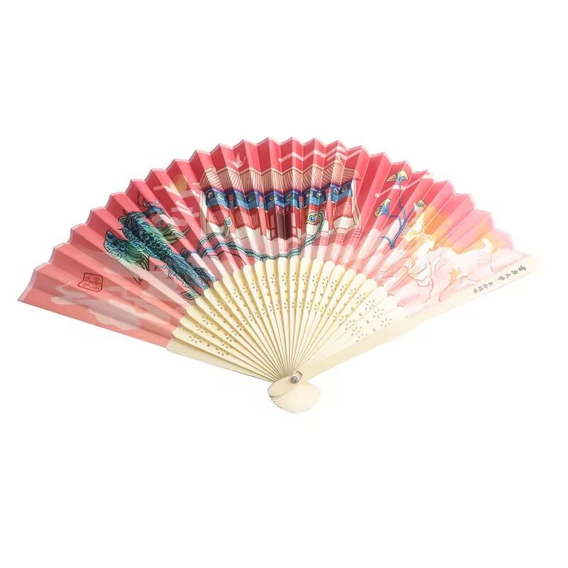 Folding Hand Fan Factory - OEM 2024 Wholesale High Quality Custom Printed Logo Promotional Paper Fabric