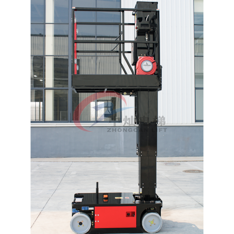 Man Lift Manufacturer - Small Battery Powered Telescopic Hydraulic Mast Lift