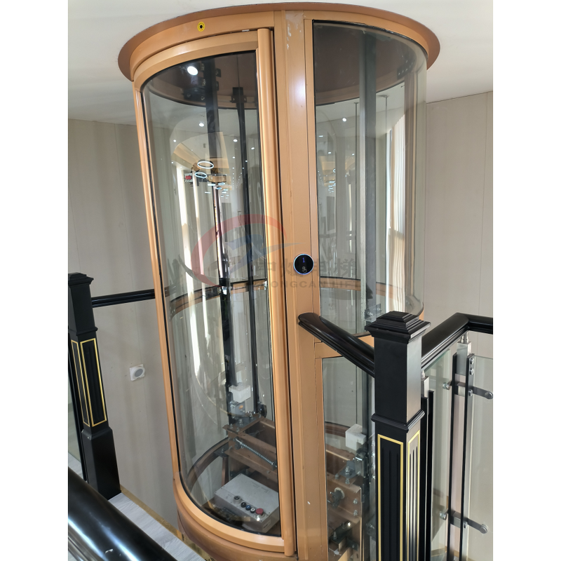 Home Elevator Manufacturer - Modern Small Glass Residential Villa Elevator