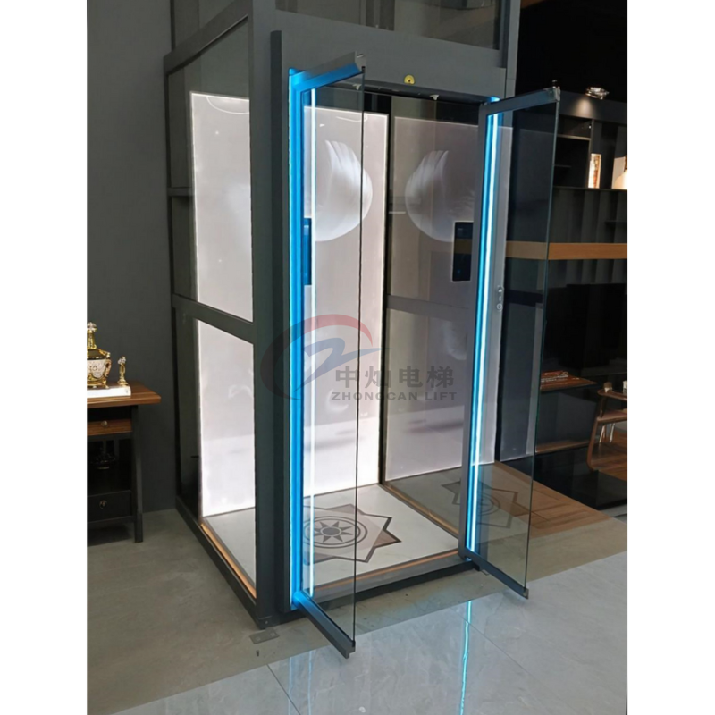 Passenger Elevator Manufacturer - Modern 4-Floor Hydraulic Home Elevator