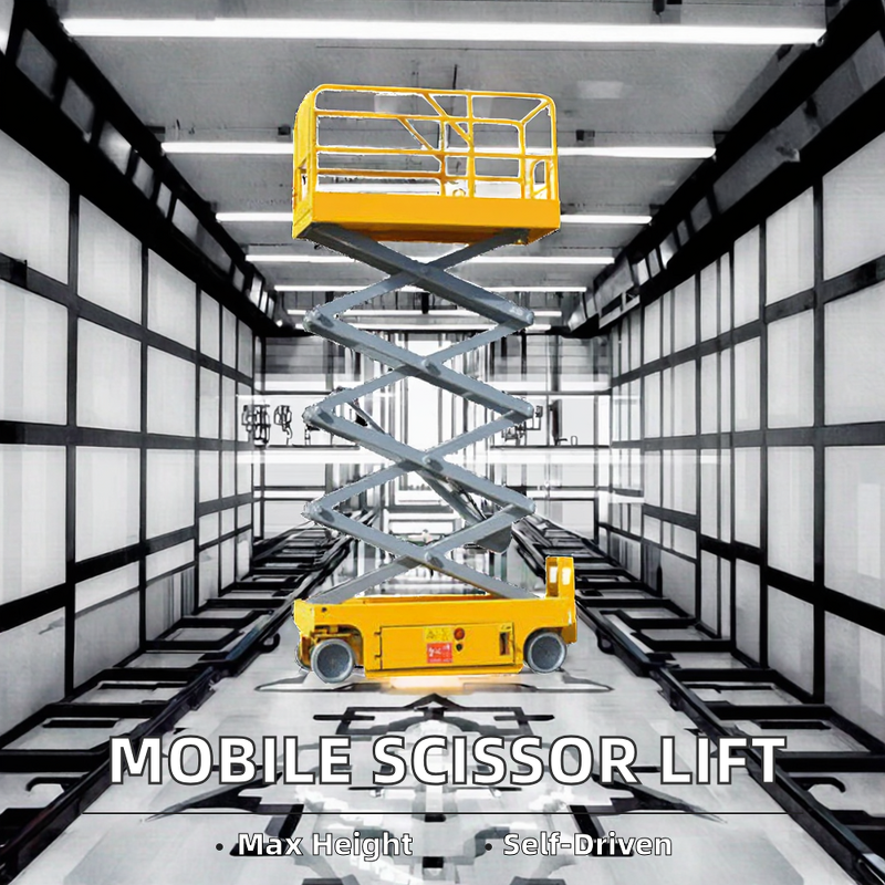 Scissor Lift Manufacturer - Portable Self Propelled Hydraulic Aerial Platform