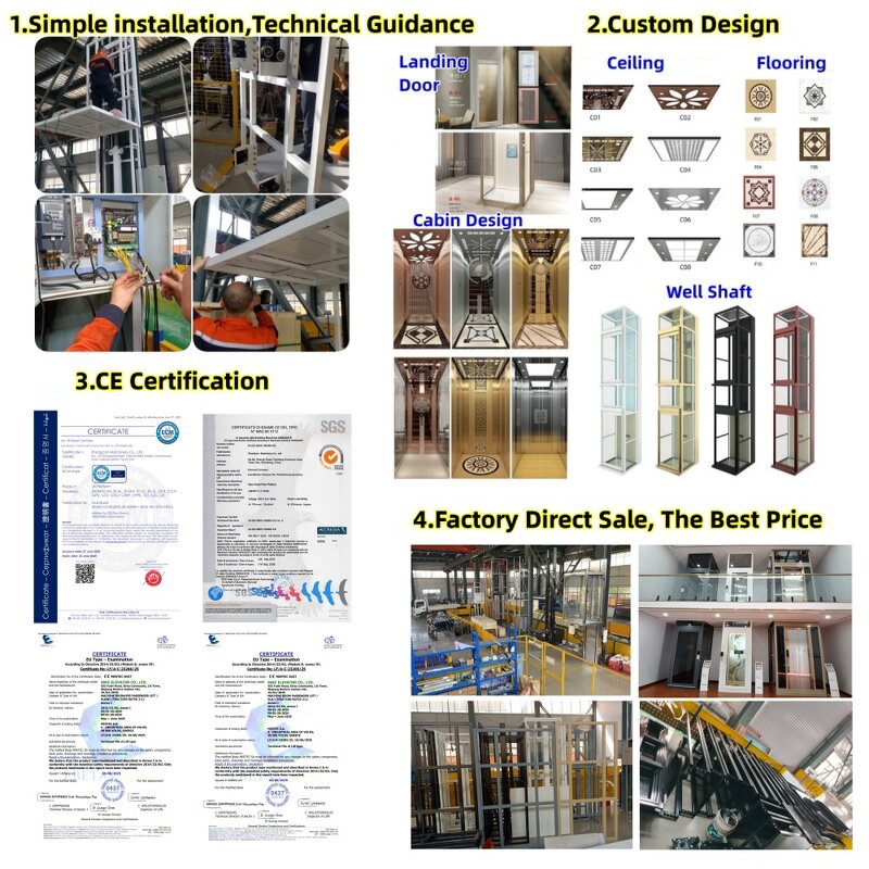 Home Elevator Manufacturer - 2-5 Floor Shaftless Hydraulic Residential Lift