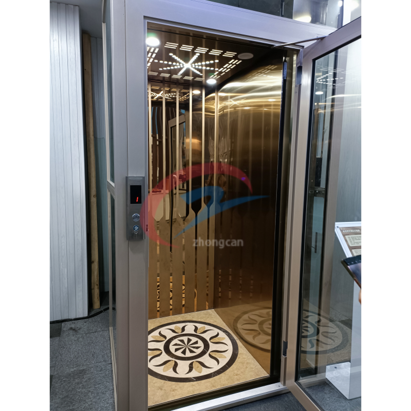 Home Elevator Manufacturer - Modern Small Glass Residential Villa Elevator