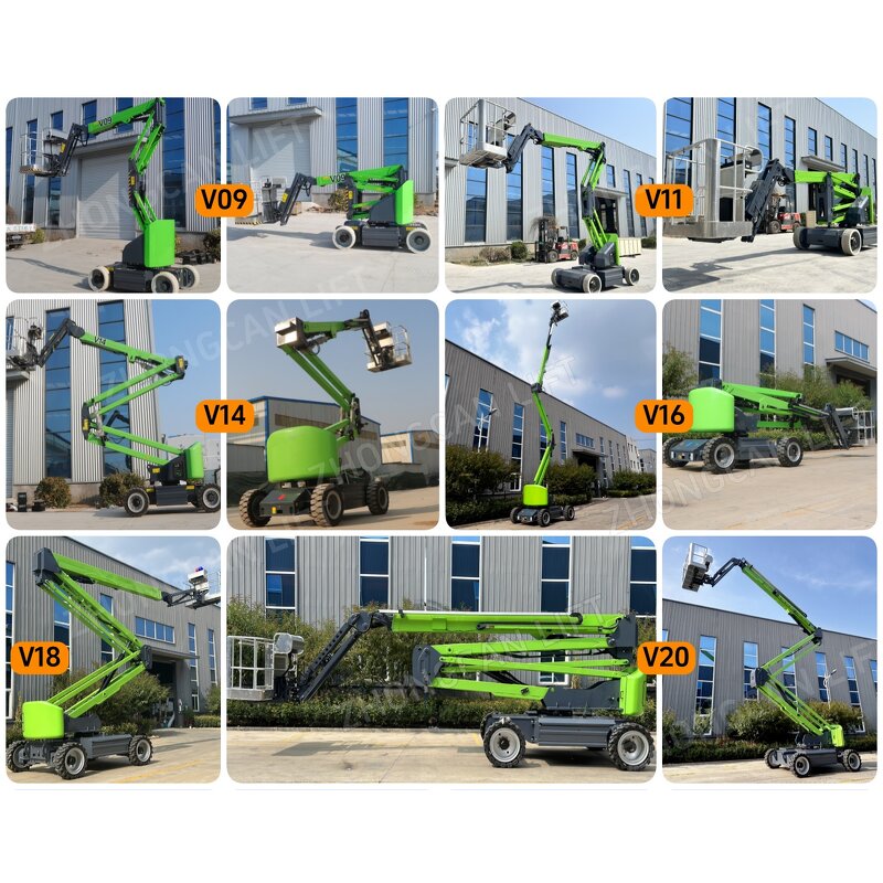 Boom Lift Manufacturer - 12m Mobile Hydraulic Self-Propelled Aerial Arm Lift