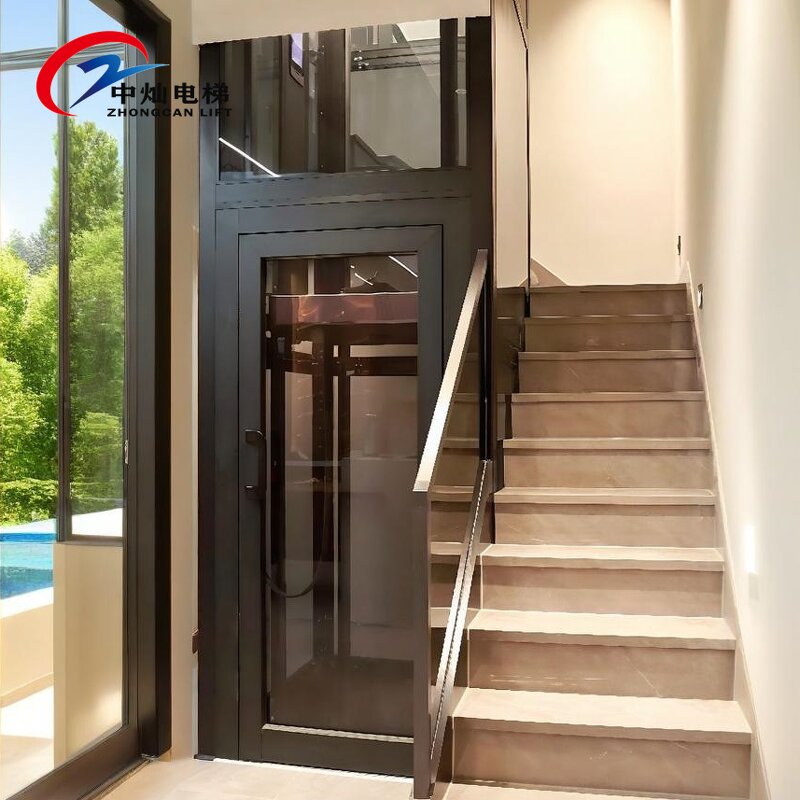 Passenger Elevator Manufacturer - 400-600kg Hydraulic Panoramic Villa Elevator