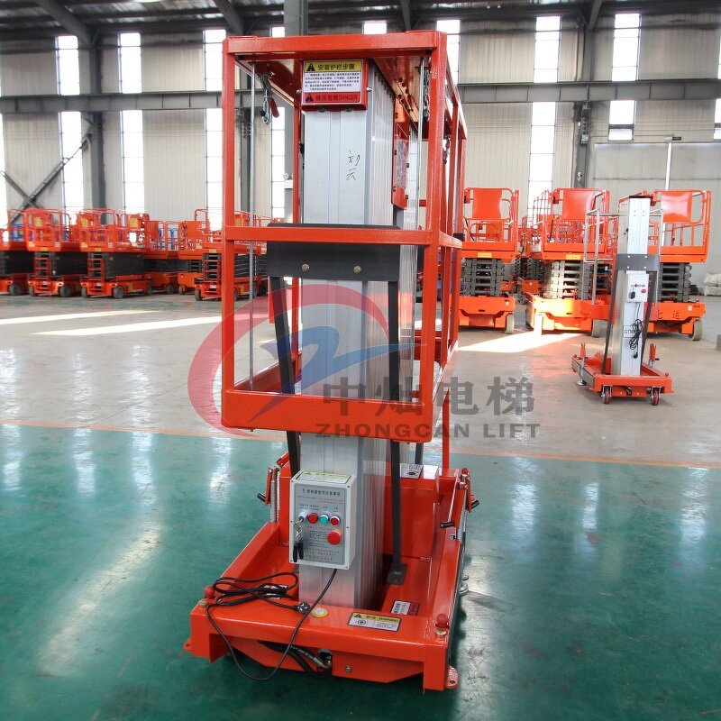 Man Lift Manufacturer - 10M Hydraulic Aluminium Portable Single/Double Mast Lift