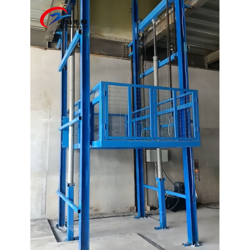Cargo Lift Manufacturer - Factory Price 500-1000kg Guide Rail Freight Elevator