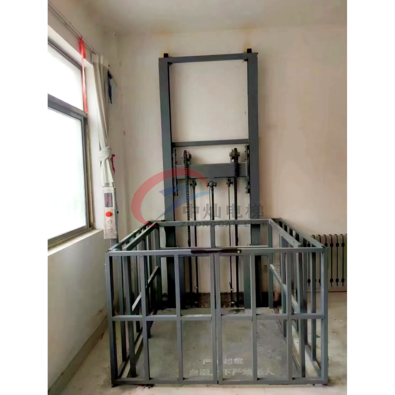 Cargo Elevator Manufacturer - CE 3-12m 1000kg Hydraulic Guide Rail Lift