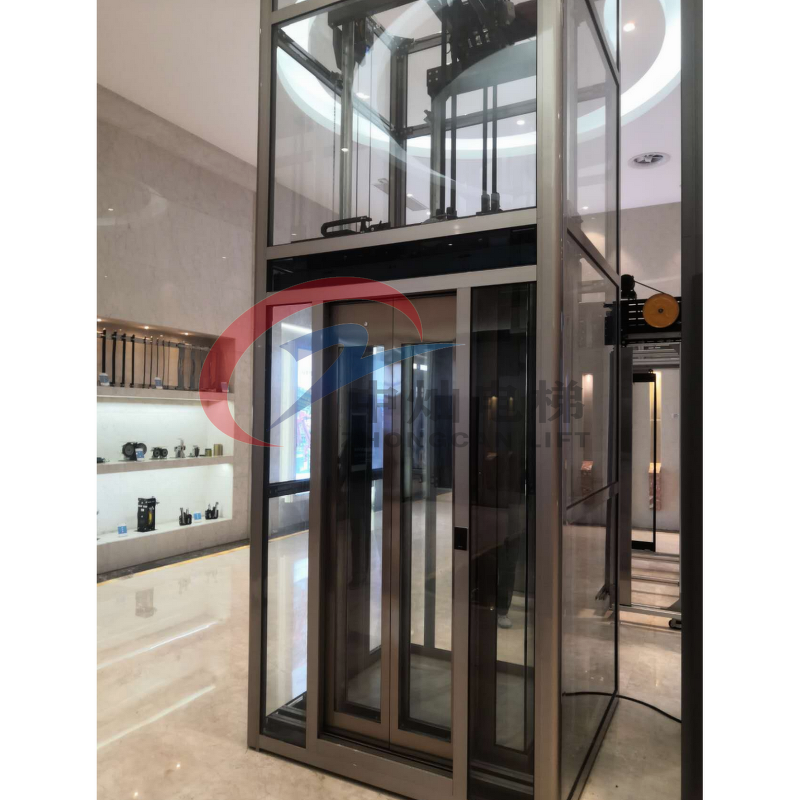 Home Elevator Manufacturer - Modern 3 Floor Gearless PVC Residential Elevator