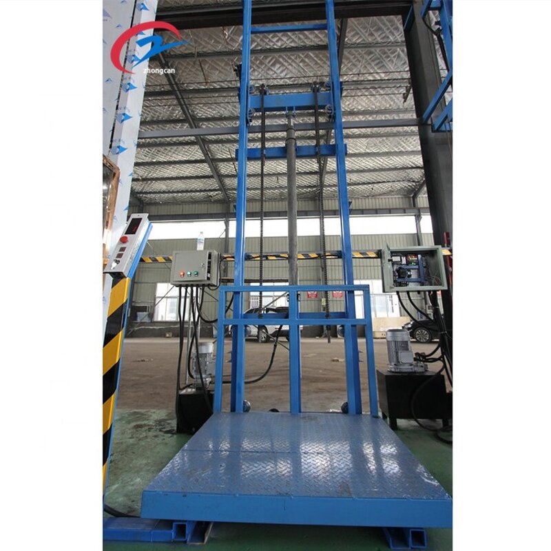Cargo Elevator Manufacturer - Electric Single Guide Rail Vertical Hydraulic Lift