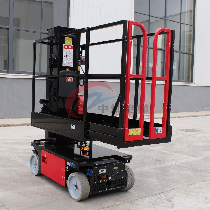 Man Lift Manufacturer - Small Battery Powered Telescopic Hydraulic Mast Lift