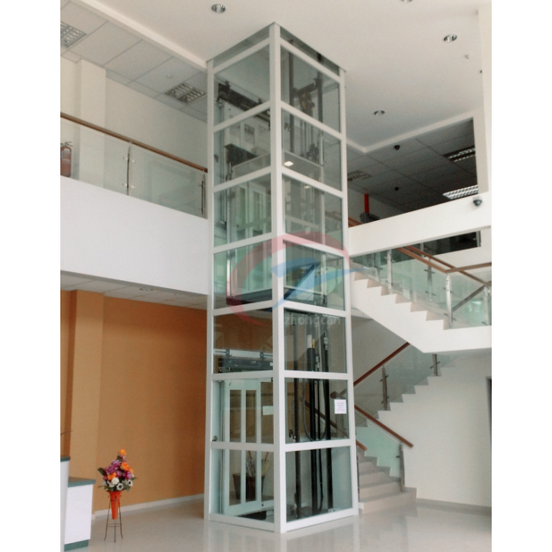 Home Elevator Manufacturer - Glass Panoramic Hydraulic Villa House Elevator