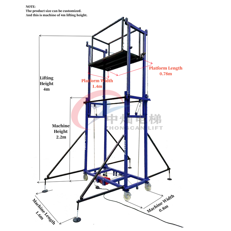 Scaffold Platform Manufacturer - 2-8m Remote Control Foldable Electric Lift