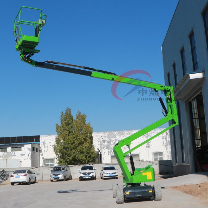 Boom Lift Manufacturer - 12m Mobile Hydraulic Self-Propelled Aerial Arm Lift