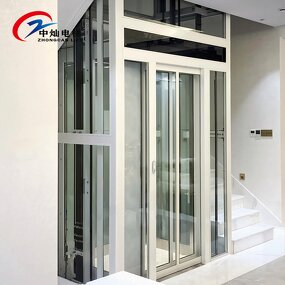 Passenger Elevator Manufacturer - 400-600kg Hydraulic Panoramic Villa Elevator